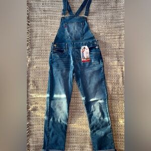 Girls Blue Denim Overalls